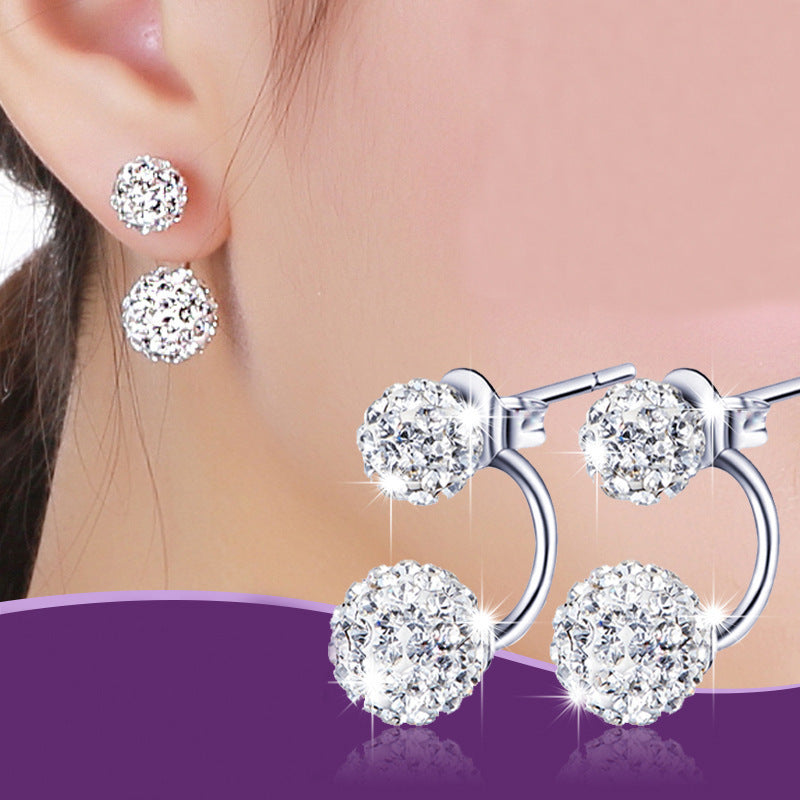 Asymmetric Rhinestone Earrings - Mismatched Style for Modern Elegance