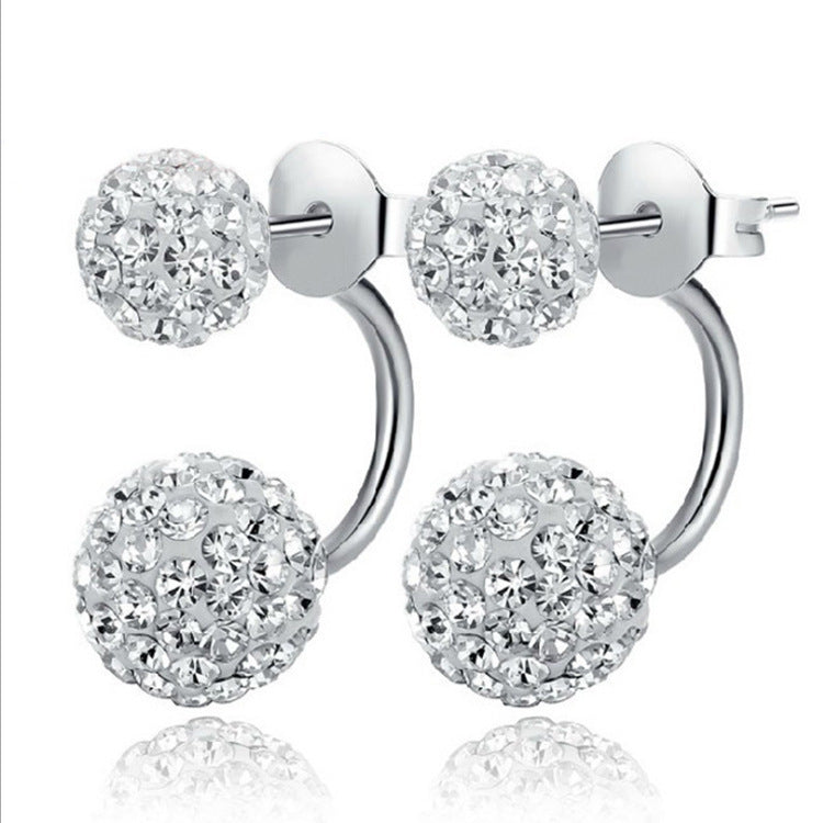 Asymmetric Rhinestone Earrings - Mismatched Style for Modern Elegance
